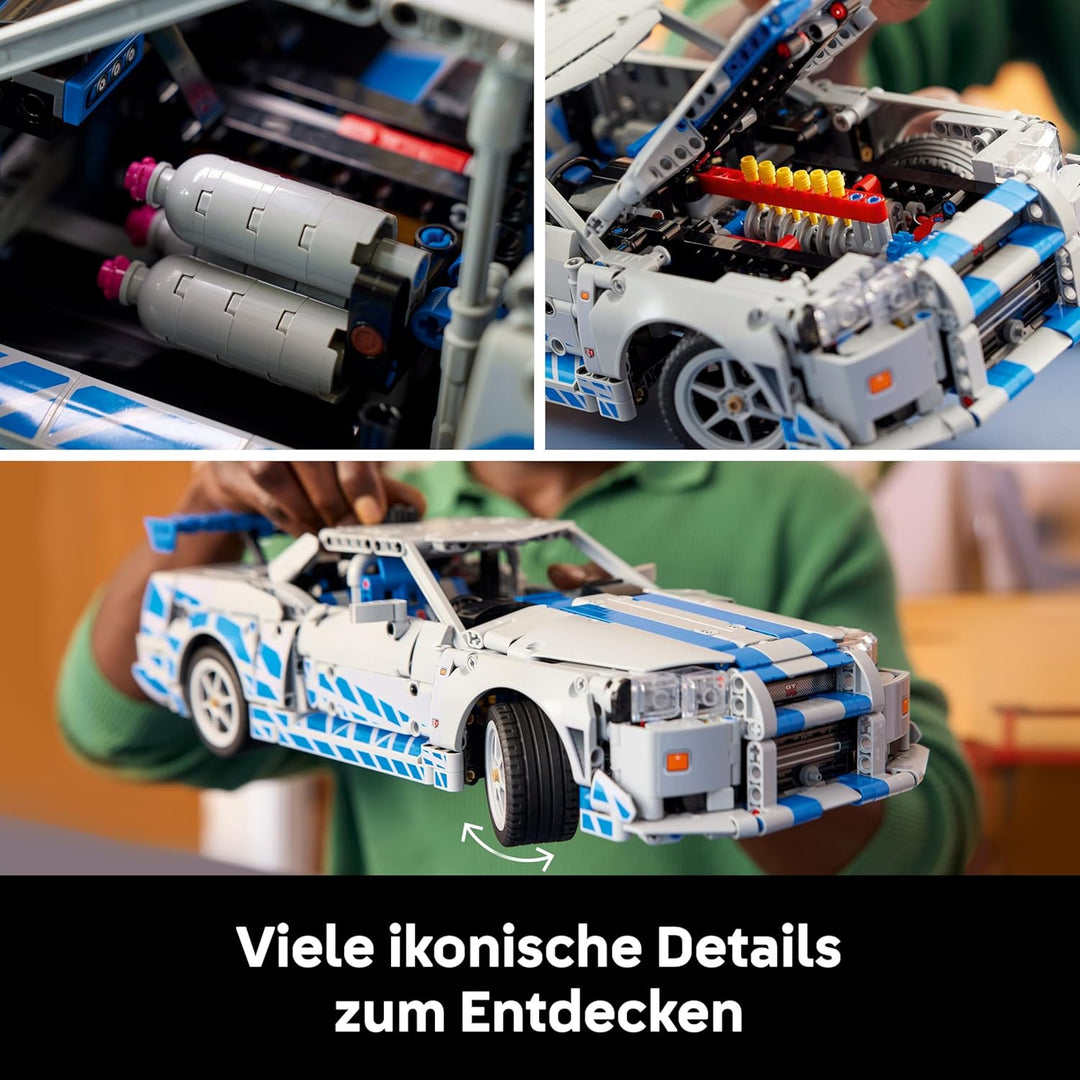 LEGO Technic 2 Fast 2 Furious Nissan Skyline GT-R R34 Automodell-Bauset für Erwachsene - mit Driftfu