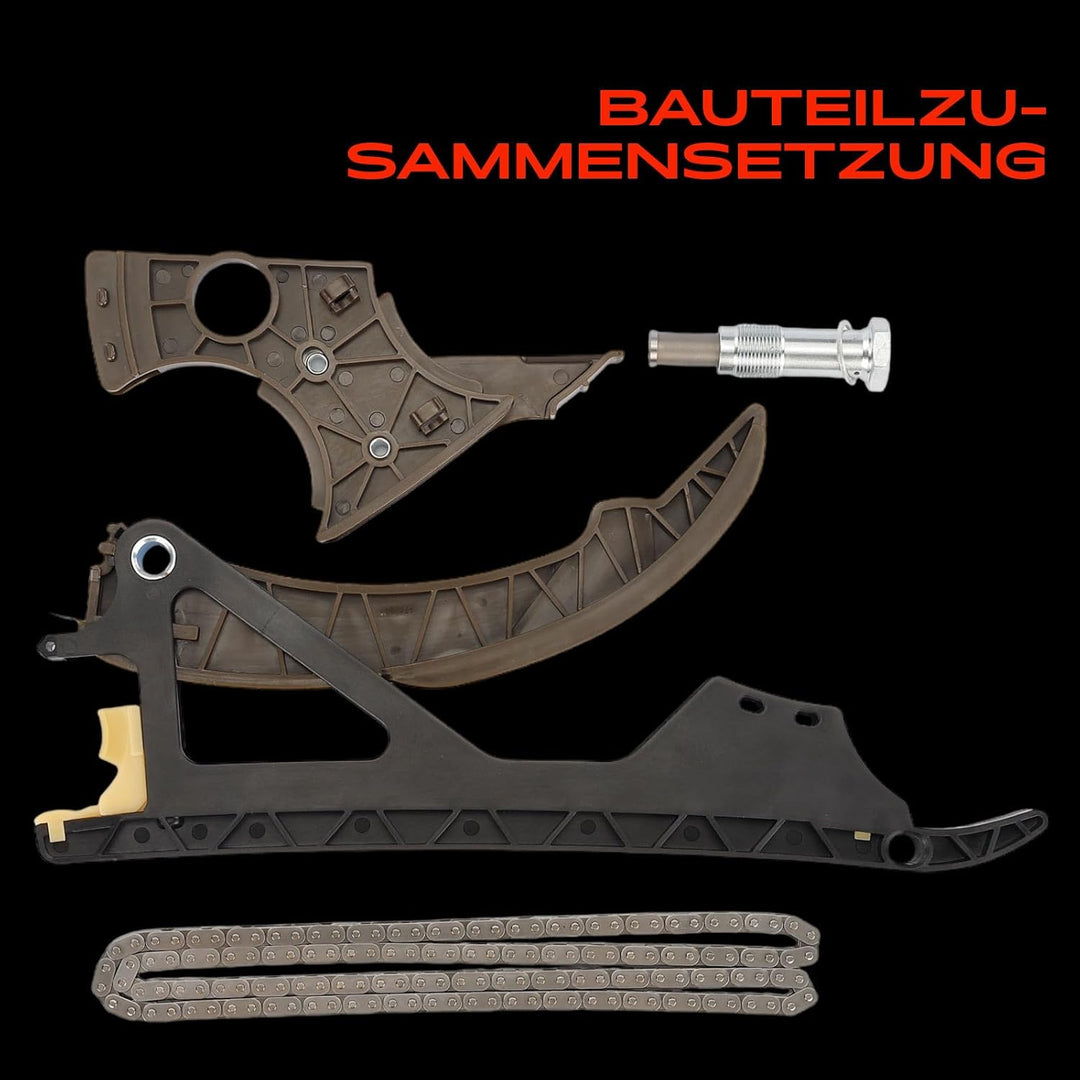 Steuerkettensatz Steuerkette für 1er E81 E87 E88 3er E90 E91 E92 E93 5er E60 E61 Benzin 2006-2013 11