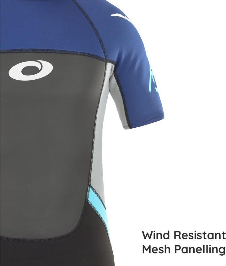 Osprey Herren Origin Shorty 3/2 mm Neoprenanzug Sommer, Herren, Origin Shorty 3/2 mm XXL blau / weis