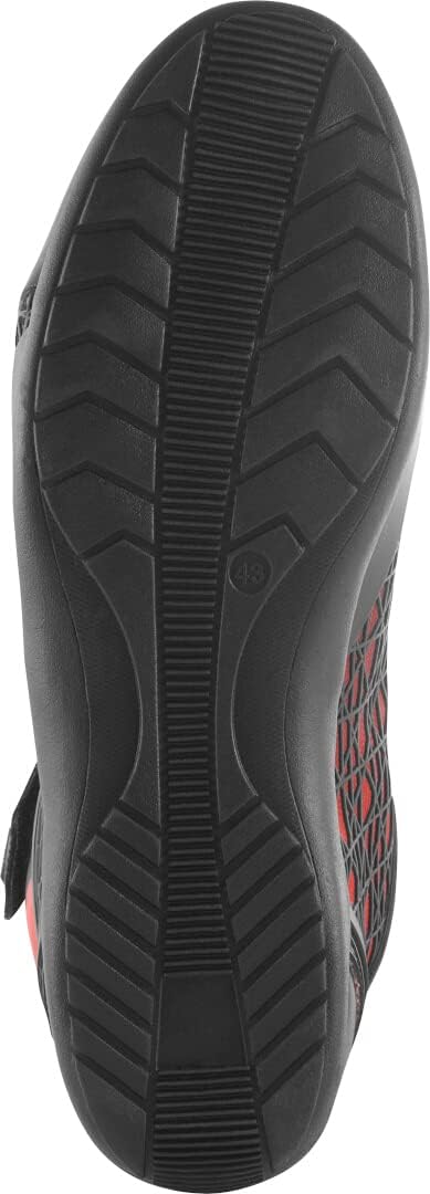 Bogotto Aaron Motorradstiefel, schwarz/rot, 47 47 EU Schwarz Rot, 47 EU Schwarz Rot