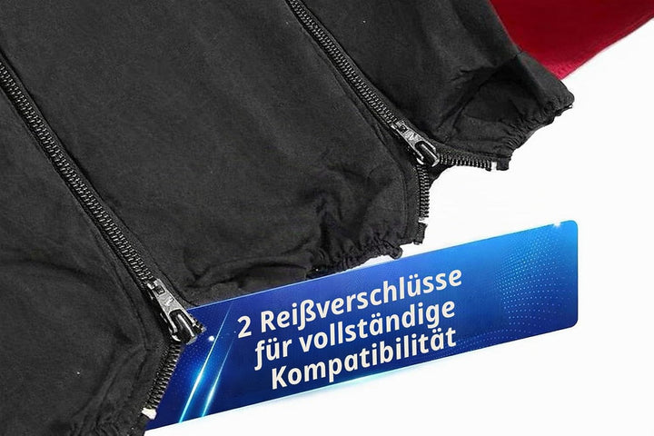 Set Universale Autositzbezüge Mit Rückenlehne Mit 2 Reissverschlüssen, Autositzbezüge Airbag Kompati