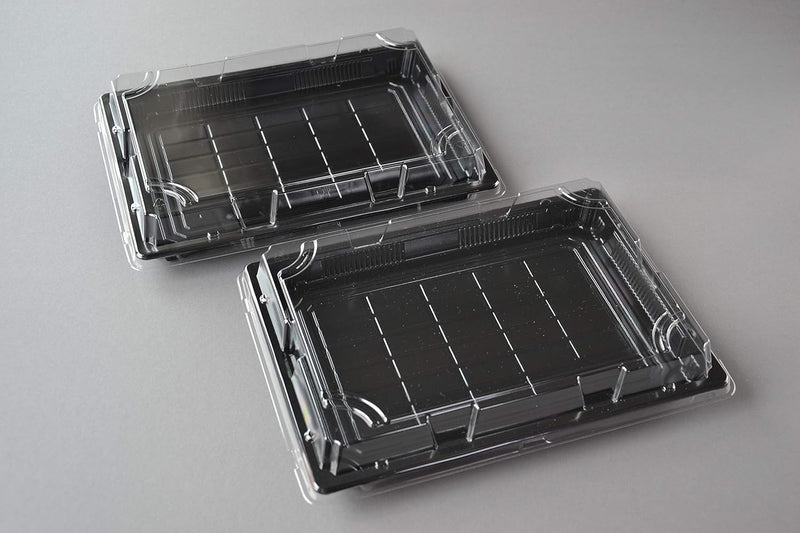 300 Stück Sushi Schalen OP 3.0 mit Deckel (263×190×30 mm) Sushibox Sushi-Verpackung Sushi Tray Take