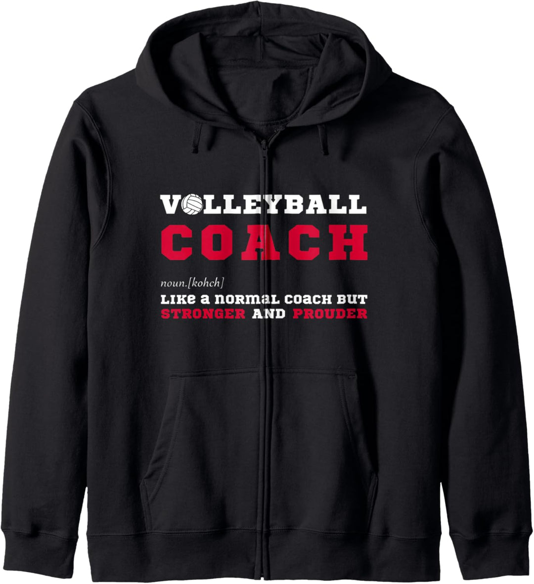 Volleyball Coach Fun Sport Coaching Definition Kapuzenjacke