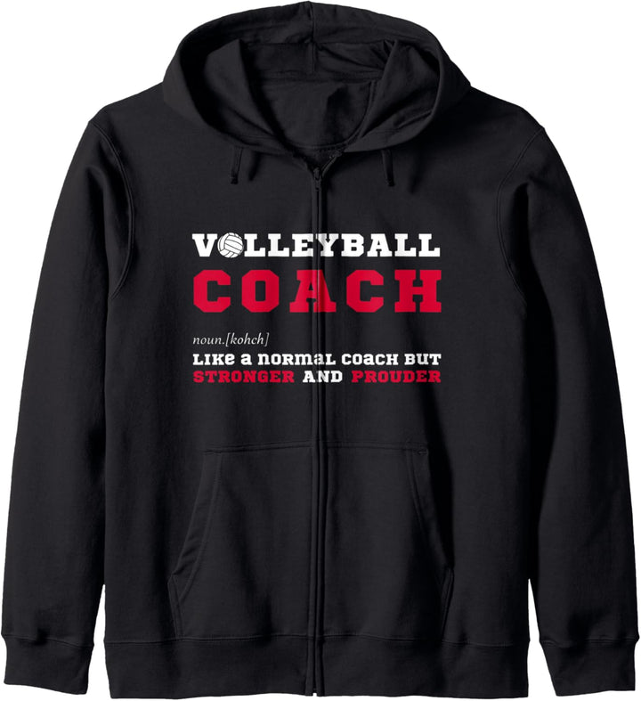 Volleyball Coach Fun Sport Coaching Definition Kapuzenjacke