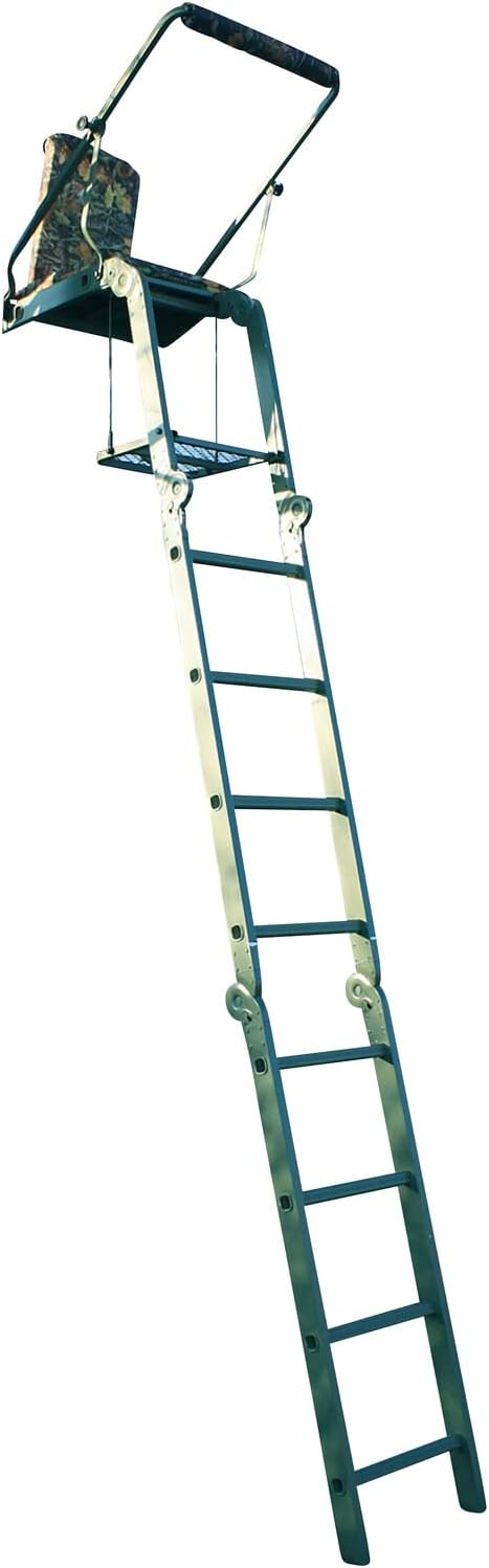 Berger + Schröter Ansitzleiter Aluminium klappbar, grün, 31135