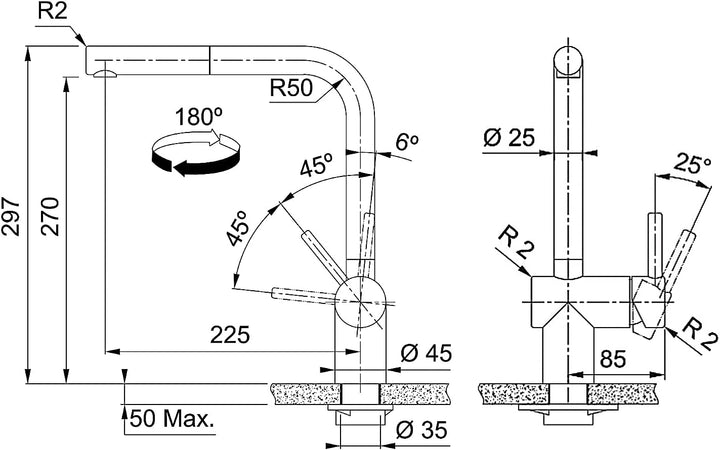Spültischarmatur ATLAS NEO PULL-OUT