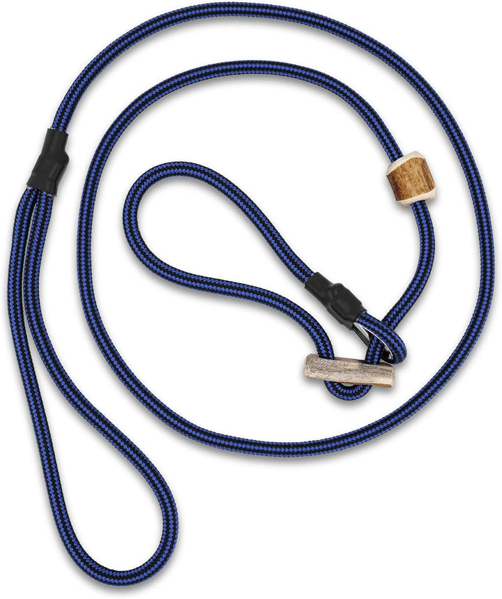 Romneys Hundeleine mit Halsband 6mm | Moxonleine Retrieverleine Agilityleine | Mit Zugbegrenzung, Zu
