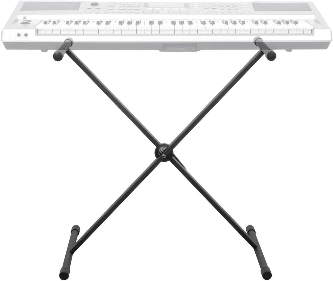 CASCHA X-Frame Keyboard-Ständer mit Hocker - Keyboardbank 3-fach höhenverstellbar & zusammenklappbar