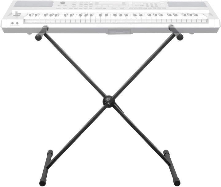 CASCHA X-Frame Keyboard-Ständer mit Hocker - Keyboardbank 3-fach höhenverstellbar & zusammenklappbar