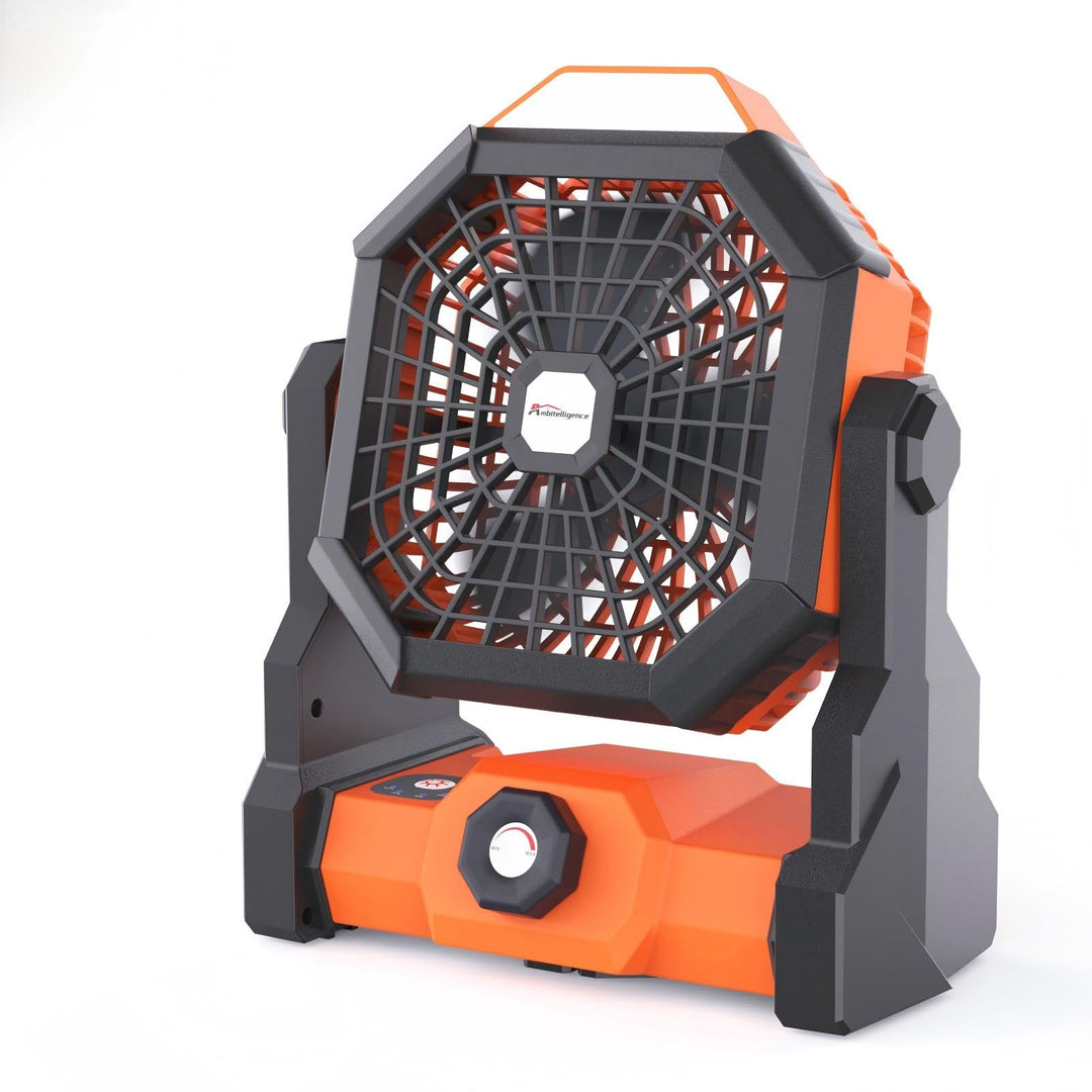 Batteriebetriebener Ventilator, 10400 mAh Campingventilator, wiederaufladbar, tragbarer Ventilator m