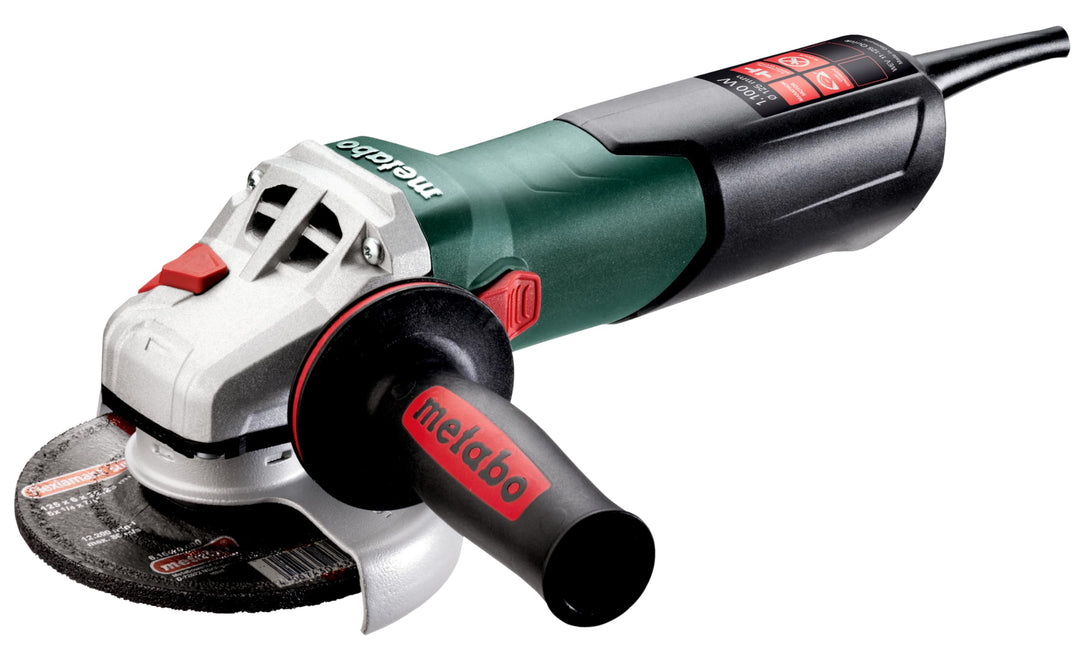 Metabo Winkelschleifer WEV 11-125 Quick (603625000) mit Drehzahlregelung (1100 Watt, Scheiben-Ø: 125