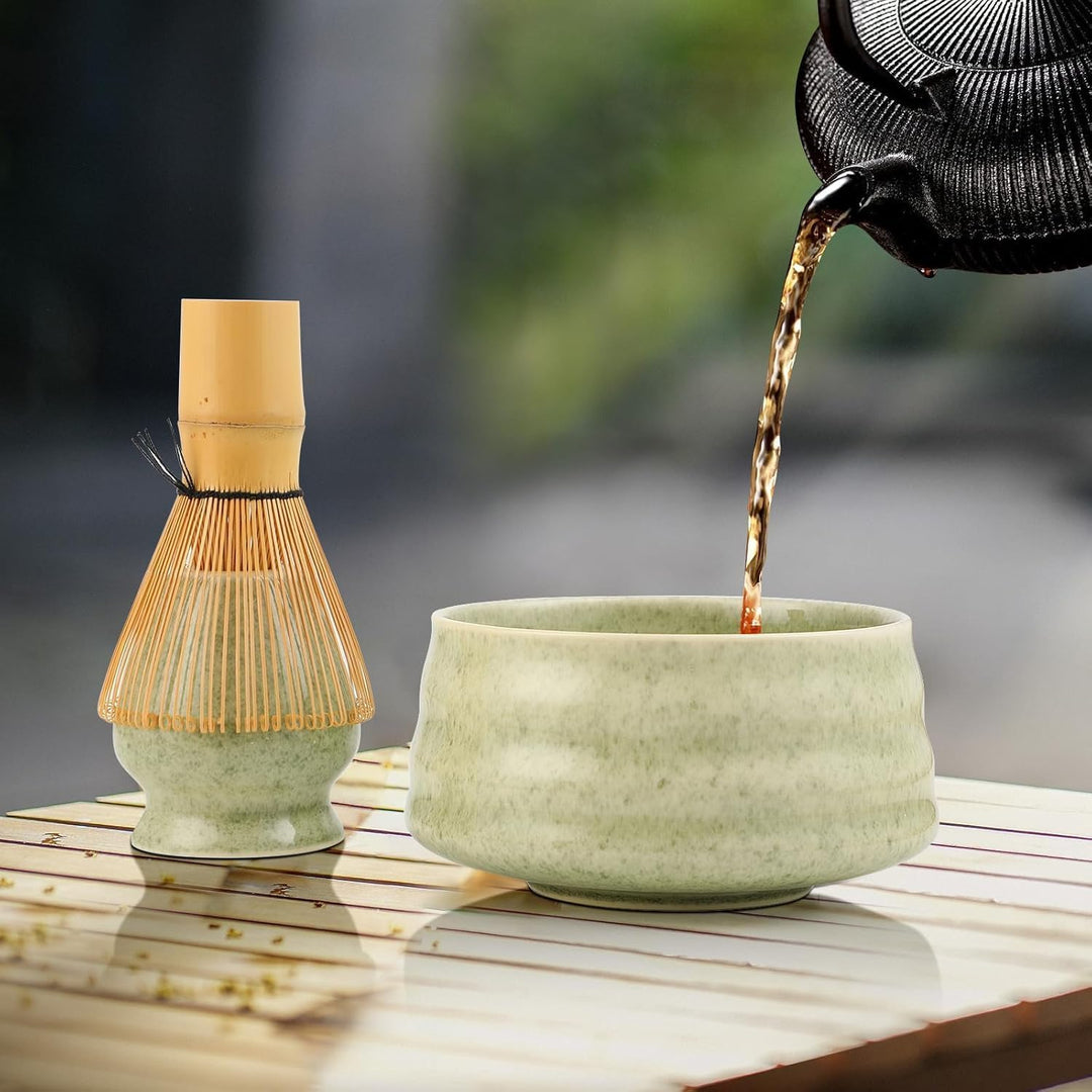 Matcha Set - Matcha Tea Set 5 Piece Matcha Besen Set - Matcha Set für Einsteiger - Stylisches Matcha