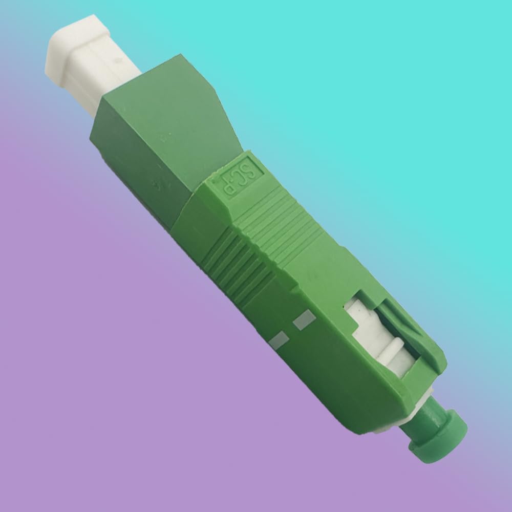 Elfcam® - Glasfaser-Adapter, Singlemode Simplex LC/APC Buchse/Female auf SC/APC Male Stecker, 1 Stüc