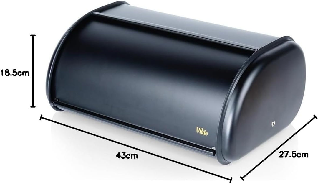 Vilde - Brotkasten metall - Brotbox- Brotbehälter aus Stahl - Bread box - Brot aufbewahrungsbox - sc