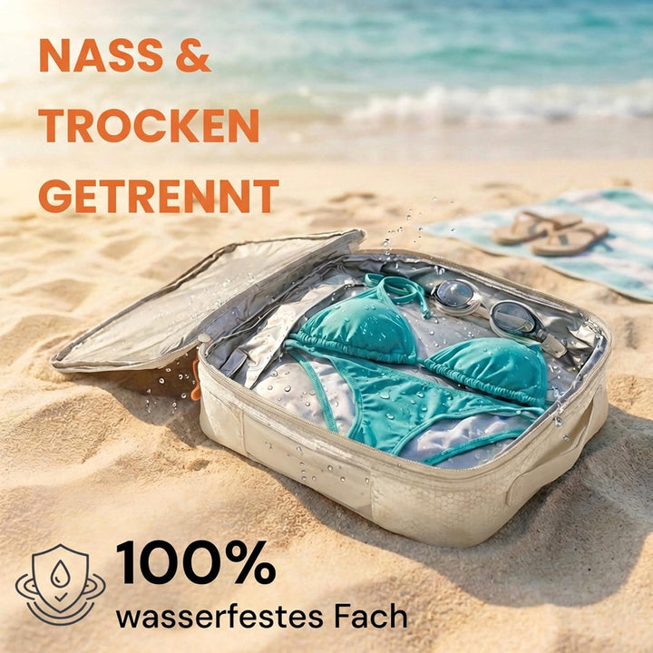 Packing Cubes Set für Koffer und Rucksack [3-teilig] mit Wäschebeutel - mehr Platz im Koffer oder Ba