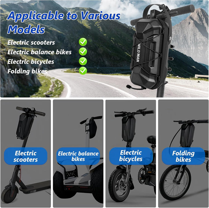 flintronic Scooter Tasche für Roller, 2L/3L Lenkertasche für Elektroroller wasserdichte, Vordertasch