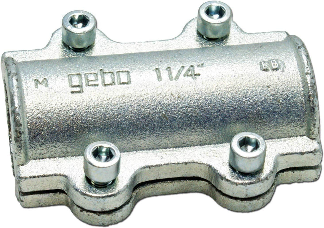 Gebo Armaturen 01.252.28.03 x Gebo Temperguss-Dichtschelle DS 33,7mm, 1", Gelb, 33,7 (1"), 33,7 (1")