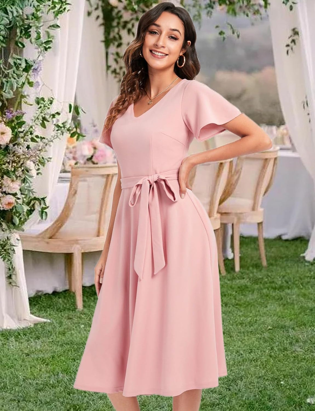 Gardenwed Kleider Damen Rockabilly Kleider Damen Festliche Kleider für Damen Rockabilly Kleid Cockta