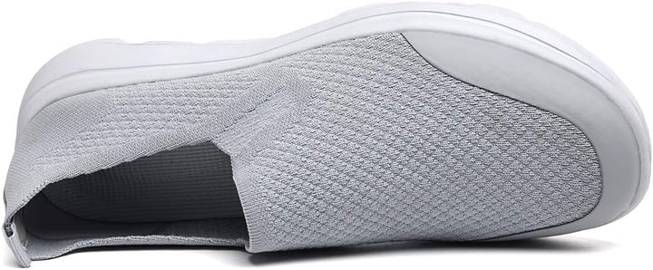 Puxowe Herren Slip On Schuhe Stricken Atmungsaktiv Leicht Freizeitschuhe Sneaker Shoes Männer 42 EU