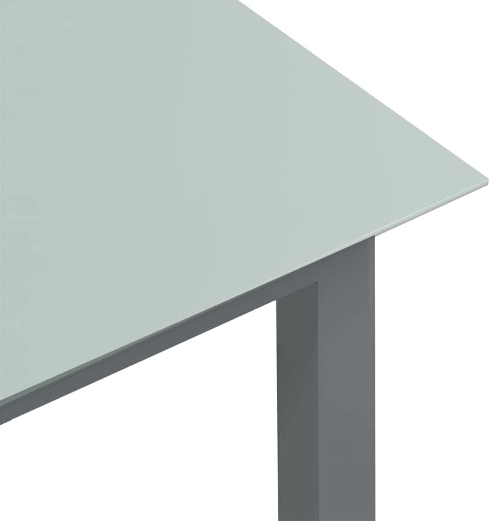 vidaXL Gartentisch Terrassentisch Gartenmöbel Esstisch Garten Tisch Balkontisch Glastisch Outdoor He