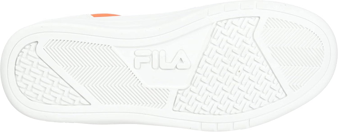 FILA Unisex Kinder C. Court Velcro Kids Sneaker 34 EU White Fiery Coral, 34 EU White Fiery Coral
