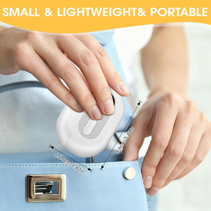 4-in-1 Elektrischer Nagelknipser – Elektrischer Nageltrimmer mit LED-Licht,UV-Lampe und Aufbewahrung