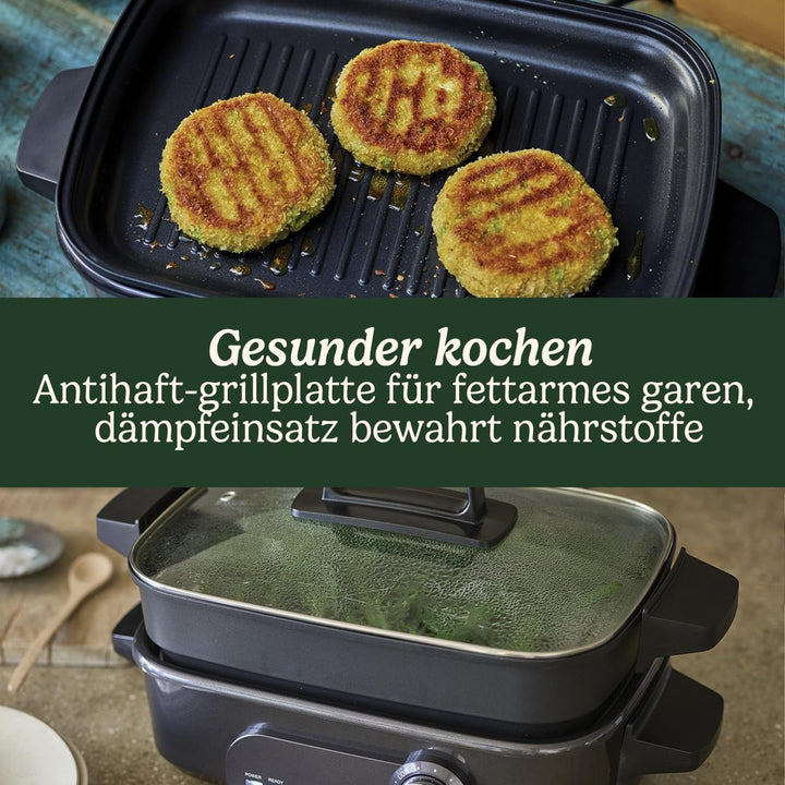 Cuisinart Cooking, 5-in-1 Multikocher zum Grillen, Anbraten, Dämpfen, Simmern und Kochen, Multicooke