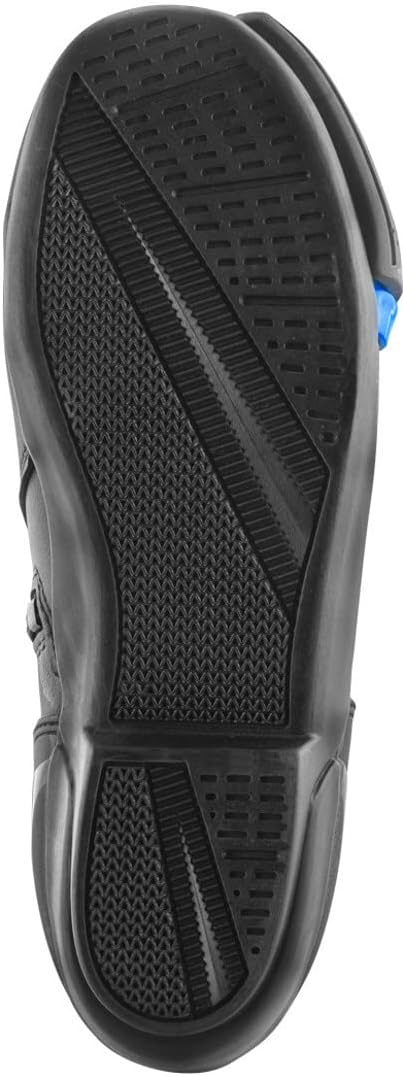 Bogotto Cartagena perforierte Motorrad Stiefel, schwarz/blau, 38 38 EU Schwarz Blau, 38 EU Schwarz B