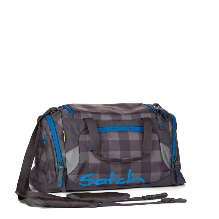 SATCH Checkplaid Kinder-Rucksack, Checkered Grey/Black