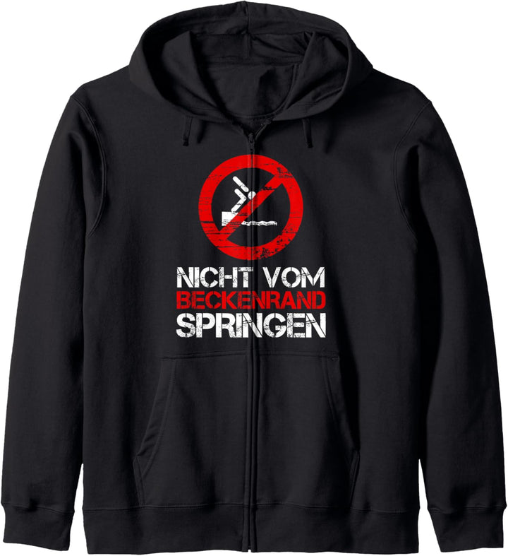 Nicht Vom Beckenrand Springen Vintage Bademeister Kapuzenjacke