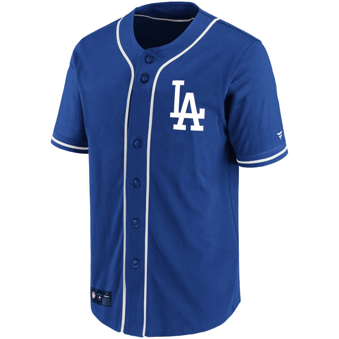 Fanatics - MLB Los Angeles Dodgers Franchise Poly Jersey Hemd Farbe Blau L Royal, L Royal
