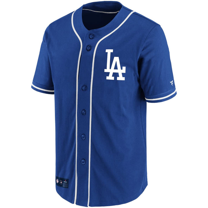 Fanatics - MLB Los Angeles Dodgers Franchise Poly Jersey Hemd Farbe Blau L Royal, L Royal