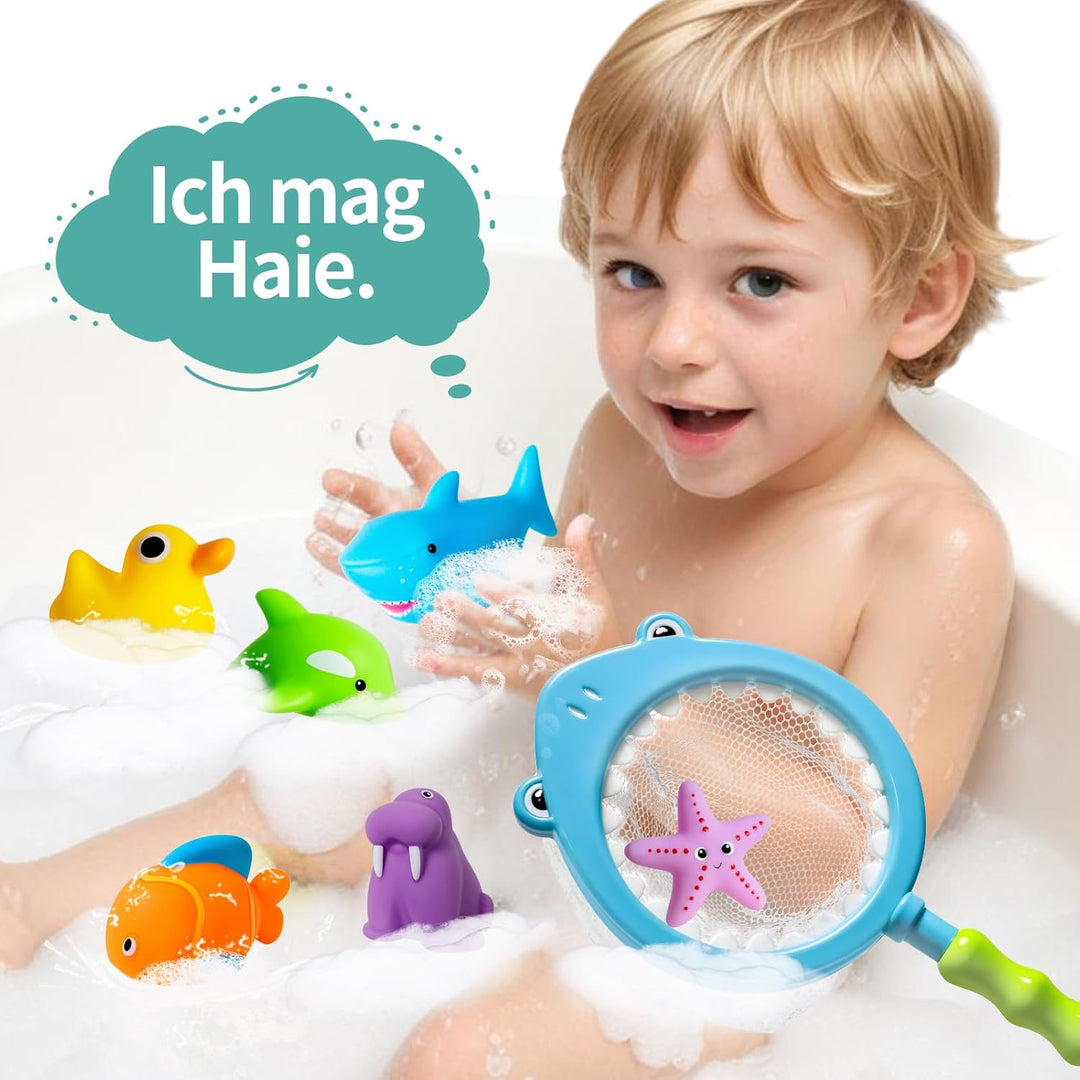 Ohne Loch - Badespielzeug Baby ab 1 2 3 4 Jahr, Wasserspielzeug Kinder Badewannenspielzeug Pool Spie