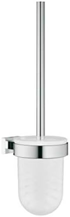 GROHE Essentials Cube - WC-Set 3 in 1 (Pflegeleichte Chromoberfläche, Material aus Glas und Metall,
