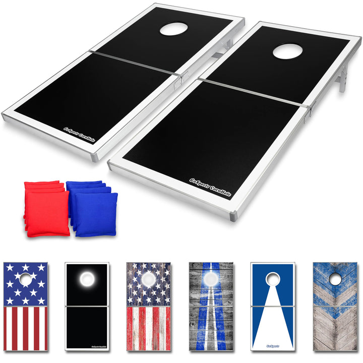 GoSports Klassisches Cornhole Set in regulärer Grösse – enthält 8 Sitzsäcke und Regeln