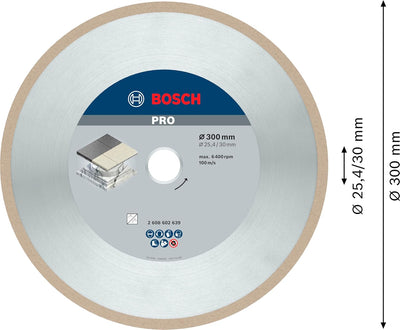 Bosch Accessories Bosch Professional Diamanttrennscheibe Best für Ceramic, 300 x 30/25,40 x 2,8 x 10