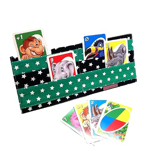Spielkartenhalter aus Stoff - Handgefertigt & Praktisch | Ideal für Kinder, Senioren & Menschen mit