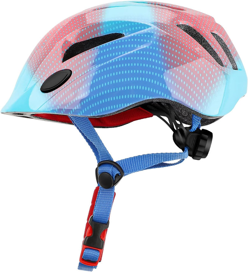 Fahrradhelm Robuster Kinder Helm Verstellbarer Skateboardhelm Radhelm Skaterhelm 52-56CM für Mädchen