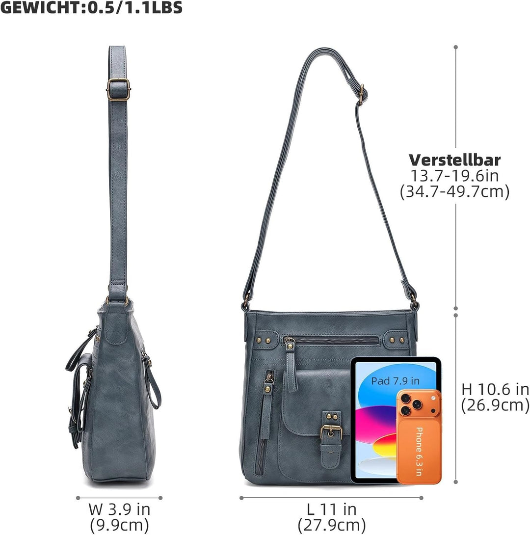 KL928 Tasche Damen Umhängetasche kleine Handtaschen Schultertasche Damentasche Damenhandtasche mitte