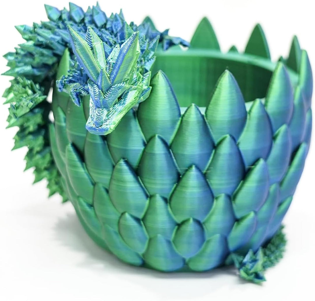 Yearsahrk 3D Gedrucktes Drachenei Geheimnisvolle Drachen Spielzeug Realistische Realistische Bewegli