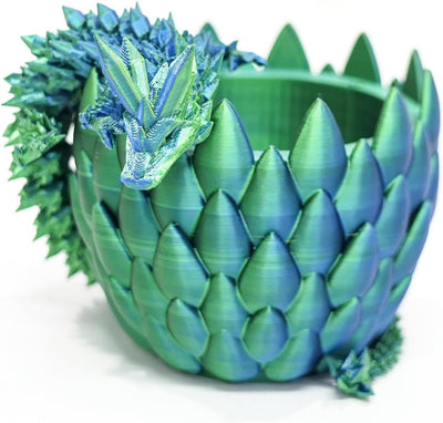 Yearsahrk 3D Gedrucktes Drachenei Geheimnisvolle Drachen Spielzeug Realistische Realistische Bewegli