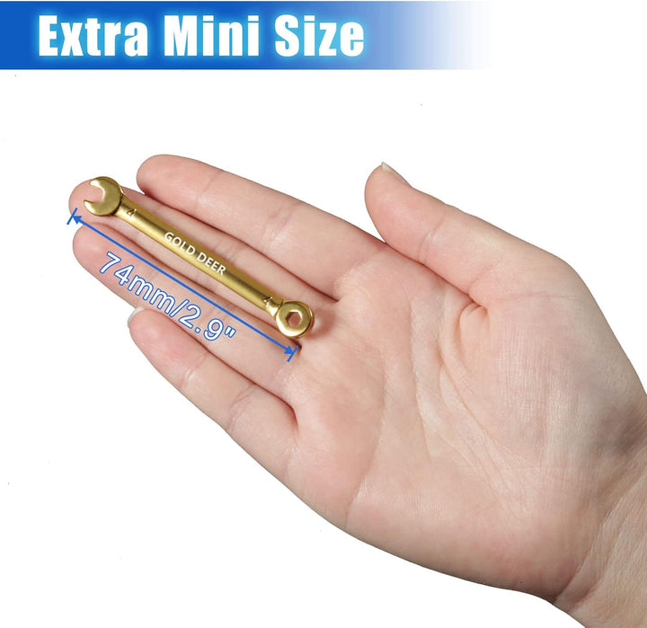 Mini Farbig Ring-Maulschlüsselsatz 10-tlg. 4-11mm Metrisch Maul-Ringschlüssel-Satz, Feststehende Sch