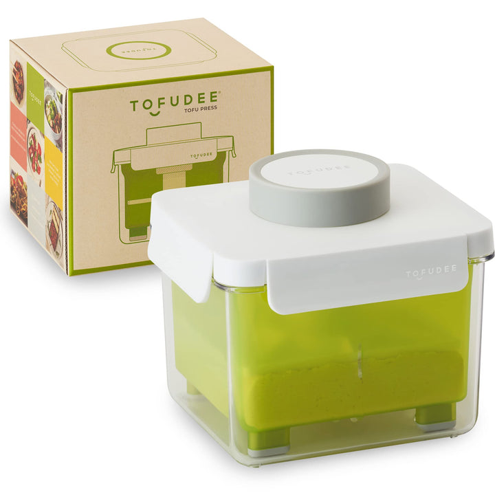 TOFUDEE Tofu Press mit automatischer IntelliSpring Patent-Verstellbarer veganer Tofu-Presser zur Bes