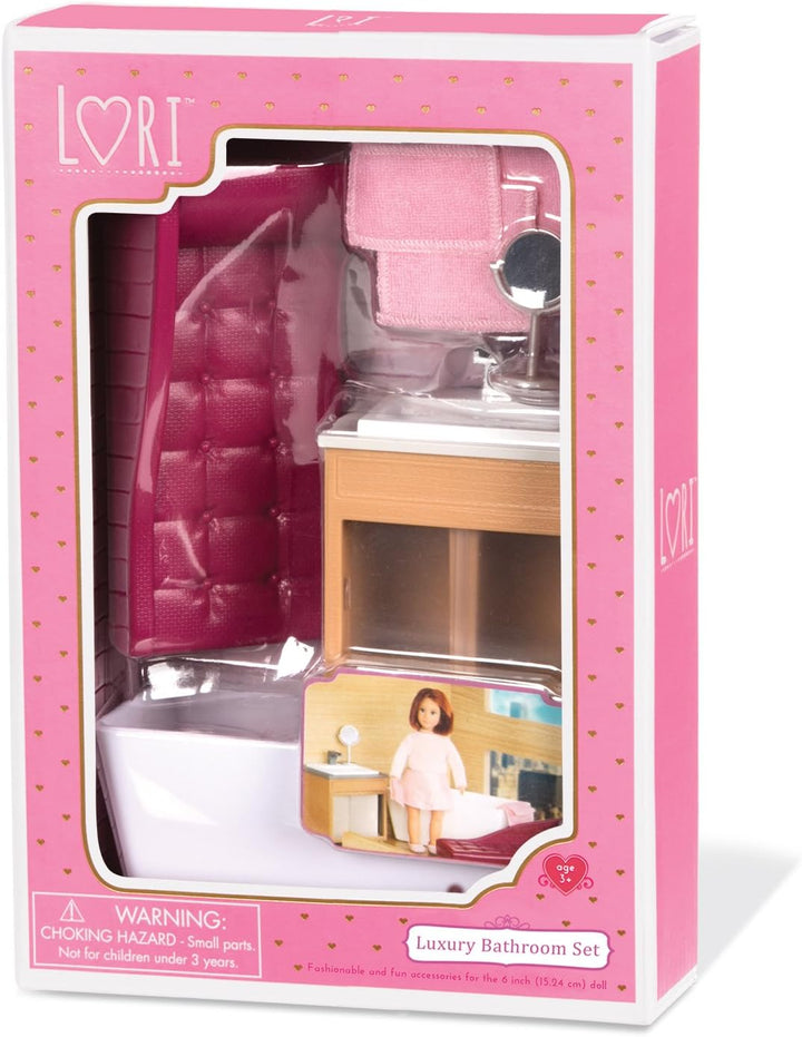 Lori LO37092Z Bathroom Set Hund Puppenhaus Badezimmer, Einzigartig, S, Bad