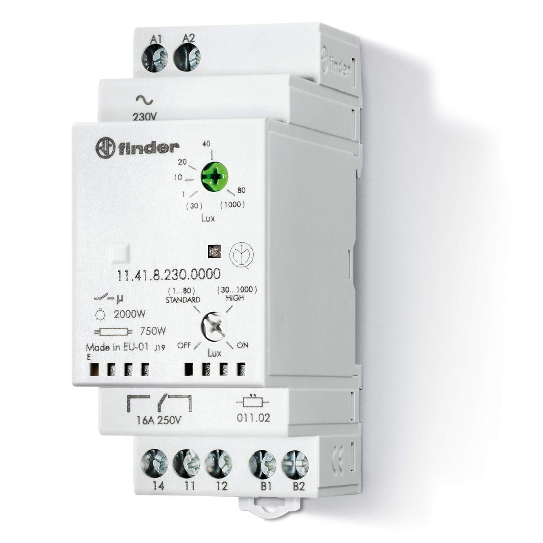 Finder 114182300000PAS Dämmerungsschalter, mit Wechsler, 16 A, 230 VAC