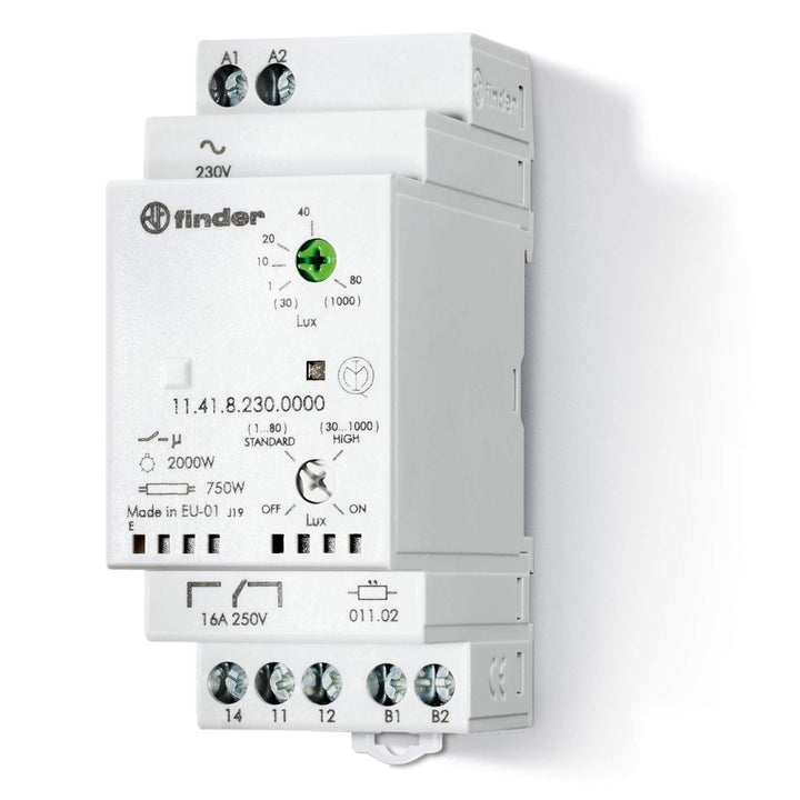 Finder 114182300000PAS Dämmerungsschalter, mit Wechsler, 16 A, 230 VAC