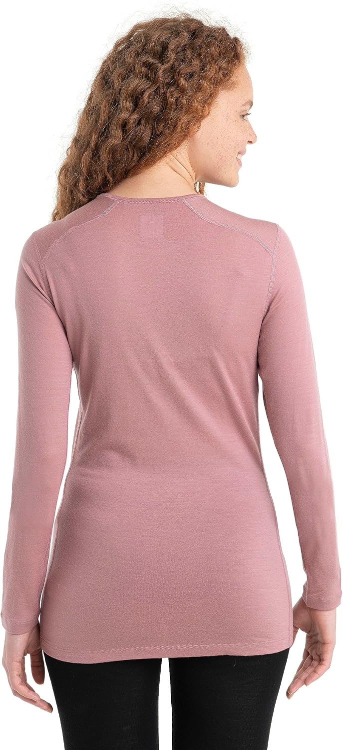 Icebreaker Damen Funktionsshirt Oasis Long Sleeve Crewe XL Crystal, XL Crystal