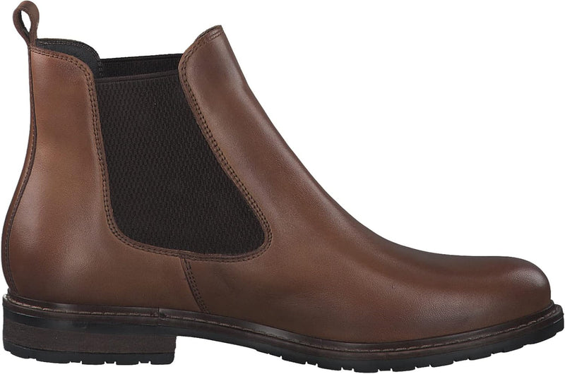 Tamaris Damen Stiefeletten, Frauen Chelsea Boots,Comfort Lining,TOUCHit-Fussbett 37.5 EU Braunes Nus