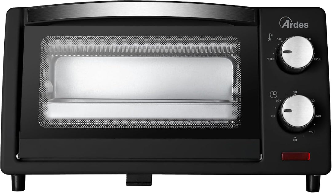 ARDES - AR6211B Elektrischer Kleinbackofen Fassungsvermögen 10 Liter Mit Innenbeleuchtung Regulierba