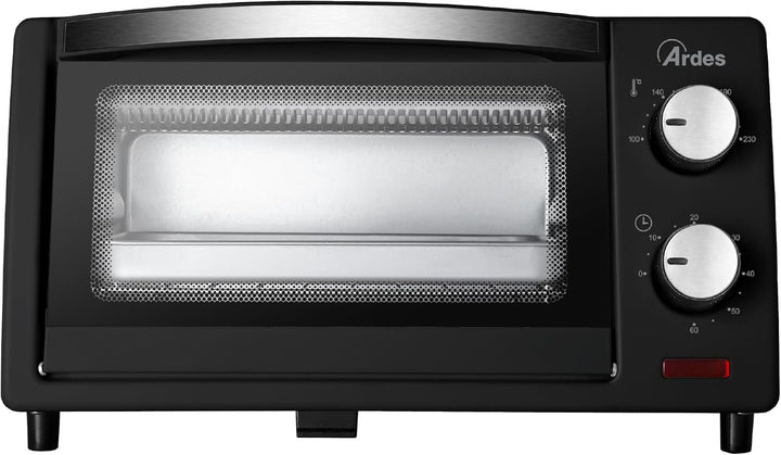 ARDES - AR6211B Elektrischer Kleinbackofen Fassungsvermögen 10 Liter Mit Innenbeleuchtung Regulierba